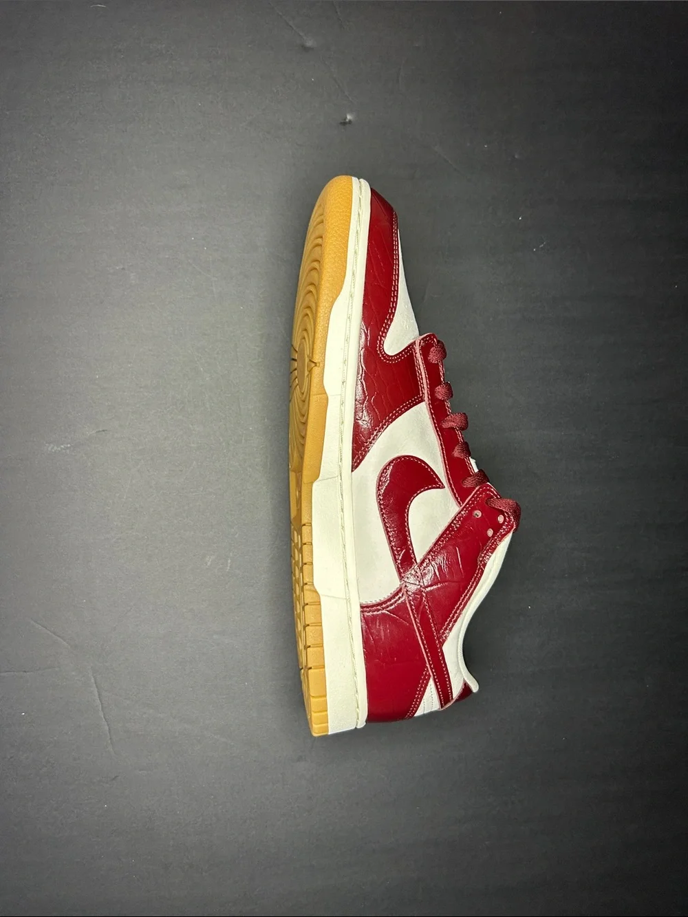 Nike Dunk Low LX Dark Team Red Croc Women’s 12 Men’s 10.5 NWOB